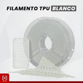 FILAMENTO PLA TPU - COLOR BLANCO