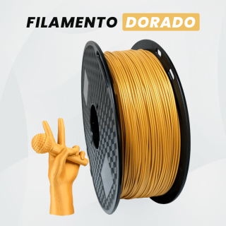 FILAMENTOS PLA - COLOR DORADO