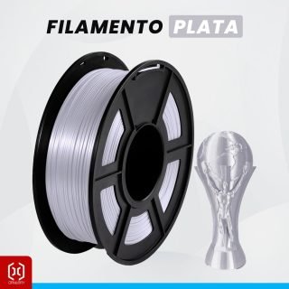 FILAMENTOS PLA SILK - COLOR PLATA