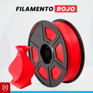 FILAMENTOS PLA SILK - COLOR ROJO1